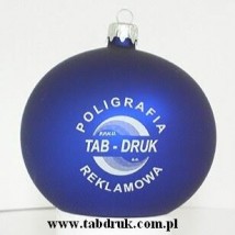 Bombki reklamowe z logo firmy - TAB-DRUK - P.P.H.U. Jacek Golasiński Kalisz