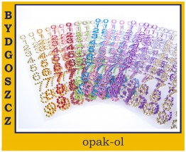 CYFRY AKRYLOWE SAMOPRZYLEPNE BLISTER 50 szt - OPAK-OL Bydgoszcz