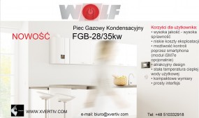 Wolf FGB-35 Kondensacyjny Piec Gazowy - XVERTIV Paweł Sutor Kraków