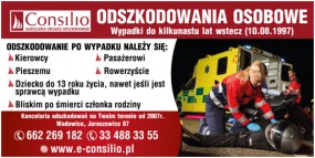 Odszkodowania powypadkowe - CONSILIO Kancelaria Obsługi Odszkodowań Bożena Jakubowska Wadowice