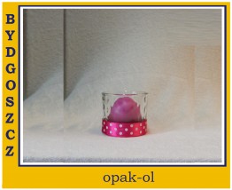 ŚWIECZNIK SZKLANY 8 cm - OPAK-OL Bydgoszcz