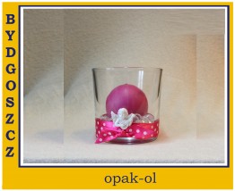 SZKŁO DEKORACYJNE ŚWIECZNIK 13 CM - OPAK-OL Bydgoszcz