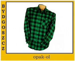 KOSZULA FLANENELOWA ROBOCZA URGENT W KRATĘ DŁUGI RĘKAW 130 g - OPAK-OL Bydgoszcz