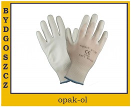 RĘKAWICE ROBOCZE URGENT IMPREGNOWANE POWLEKAKE GUMĄ BIAŁE - OPAK-OL Bydgoszcz