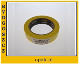 TAŚMA MASKUJĄCA BLUE DOLPHIN PAPIEROWA ŻÓŁTA 25mmx50m - OPAK-OL Bydgoszcz