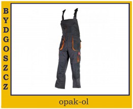 SPODNIE ROBOCZE OGRODNICZKI URGENT Z KIESZENIAMI POPIELATO-POMARAŃCZ. - OPAK-OL Bydgoszcz