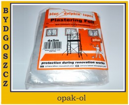 FOLIA OCHRONNA BLUE DOLPHIN TYNKARSKA WYSOKOPRZEZROCZYSTA 4x5m - OPAK-OL Bydgoszcz