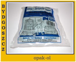 FOLIA OCHRONNA BLUE DOLPHIN MALARSKA GRUBA CZARNA 4X5m - OPAK-OL Bydgoszcz