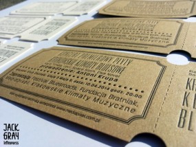 Bilety pamiątkowe z perforacją - MEDIAPIXEL - Producent muzycznych opakowań i producent płyt CD oraz DVD Kraków