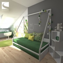 Projekt pokoju dziecięcego - Karolina Matuszewska Koncept Studio Projektowe Bydgoszcz