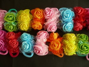 Kwiat biały - Firma Handlowa  HL  - ozdoby do włosów, biżuteria sztuczna Gdynia