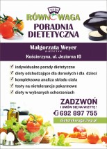 Indywidualne zalecenia żywieniowe - Poradnia Dietetyczna Równowaga Małgorzata Weyer Kościerzyna