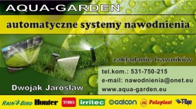 Nawadnianie, nawodnienia - automatyczne systemy nawadniające zieleni - AQUA - GARDEN Siedlec