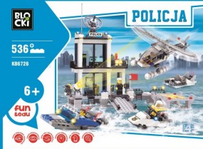 POSTERUNEK POLICJI 536 EL. - KLOCKI - PHU SMERFOLANDIA Wiry