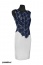 Ekskluzywna ołówkowa sukienka granatowa gipiura Sukienki - Frydrychowice P.P.H.U DE MARCO