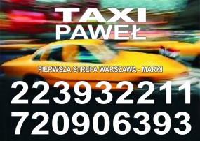 Przewóz bagażu taksówką - PAWEŁ - Taxi Marki Marki