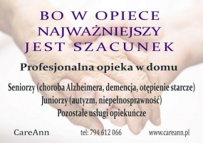 opieka - CareAnn profesjonalna opieka w domu Warszawa