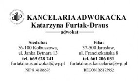 adwokat, radca prawny, prawnik, zastępstwo procesowe, doradztwo prawne - Kancelaria Adwokacka Adwokat Katarzyna Furtak-Draus Kolbuszowa