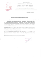 Referencja od firmy Gmina Ostroróg