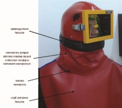 Fartuch wymienny hełmu z przegubowym kołnierzem - Blastron Sp. z o.o. Sp.K Łódź