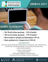 Szkolenie Ms Excel - Ms Word - Pomorska Szkoła Psychologii i Informatyki Szczecin
