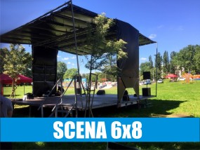 Wynajem SCENY Mobilnej 6x8, scena mobilna plenerowa - Kudu Polska Grzegorz Wojewódzki Kraków