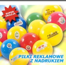 Kolorowe piłki reklamowe z logo lub nadrukiem reklamowym - Powerman Sport Janusz Rusinek Bielany Wrocławskie