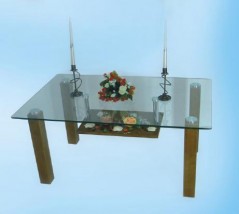 Stolik na drewnianych nóżkach bukowych - MARCIN ŁUGIEWICZ Nowe Miasto Lubawskie