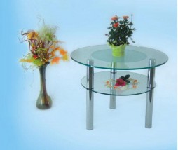 Stolik szklany okrągły ze wzorem - MARCIN ŁUGIEWICZ Nowe Miasto Lubawskie