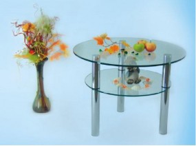 Stolik szklany okrągły - MARCIN ŁUGIEWICZ Nowe Miasto Lubawskie