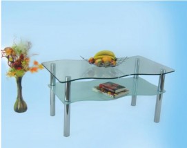 Szklany stolik fala z półką - MARCIN ŁUGIEWICZ Nowe Miasto Lubawskie