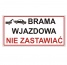 Tabliczka informacyjna porządkowa - Sklep drogowy ZNAGAR Warszawa