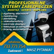 Monitoring/Montaż kamer/ Systemy alarmowe - ELEKTRO-SAT II SYSTEMY ZABEZPIECZEŃ Płoty