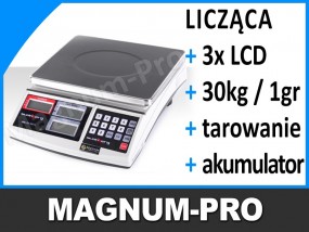 Waga licząca do inwentaryzacji INWENTURA 30kg - MAGNUM-PRO Poczesna