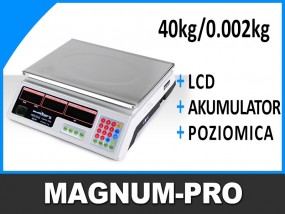 Waga sklepowa cenonowa kalkulacyjna 40kg - MAGNUM-PRO Poczesna