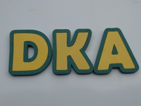 Znaki logo litery i napisy ze styroduru malowane Malowane litery i znaki ze styroduru - Wisła Mała ARTPLASTICA Marek Bartosiak