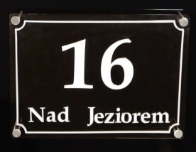 tabliczka z numerem na dom - ARTPLASTICA Marek Bartosiak Wisła Mała