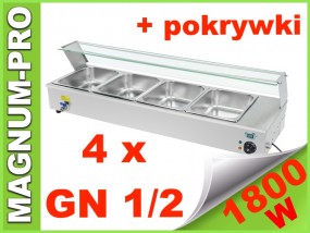 Podgrzewany bufet witryna grzewcza bain marie - MAGNUM-PRO Poczesna