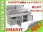 Stół chłodniczy 200x80cm granit nadstawa lodówka szuflady - MAGNUM-PRO Poczesna