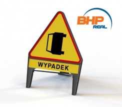 Przenośny znak ostrzegawczy wypadek - REAL BHP - Hurtownia Artykułów BHP i Sprzętu Elektroizolacyjnego Warszawa