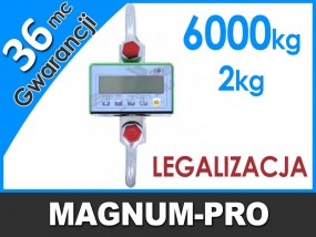 Waga hakowa 6ton legalizacja pilot - MAGNUM-PRO Poczesna