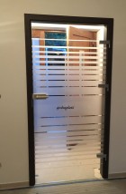 drzwi z wzorem PASKI zwężające się - Jakub Czyrnek Qubaglass Rabka-Zdrój