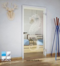 drzwi szklane wzór KONIK q-022 z futryną - Jakub Czyrnek Qubaglass Rabka-Zdrój