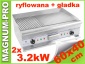 Podwójny grill płyta grillowa ryflowana/gładka 60cm - MAGNUM-PRO Poczesna