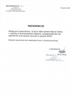 Referencja od firmy MARWENT s.c.