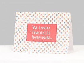 Kartka na imieniny - ah-decor.pl Hubert Weber Konin