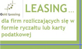 Leasing dla ryczałtowców - Gold Leasing - broker leasingowy Zbąszyń