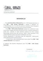 Referencja od firmy LOKAL SERWIS