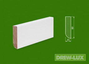 Cokół drewniany biały- malowany 60*15 -  DREW-LUX  Tomasz Włodkowski Pruszcz Gdański