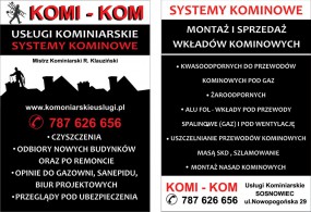 Usługi kominiarskie Systemy Kominowe - Komi-Kom usługi kominiarskie i gazowe Jaworzno
